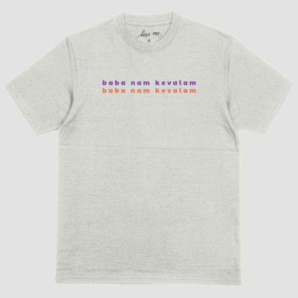 Camiseta Baba Nam Kevalam - Frente Camiseta Baba Nam Kevalam - Frente